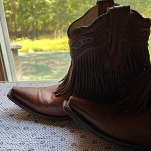 Corral ankle boots with tassels